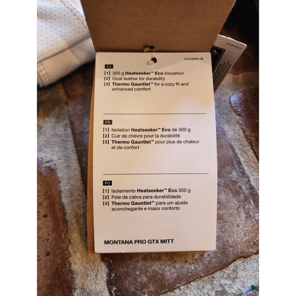 The North Face Womens Montana Pro GTX Mittens White XS Gore-Tex Warmth - Picture 3 of 10